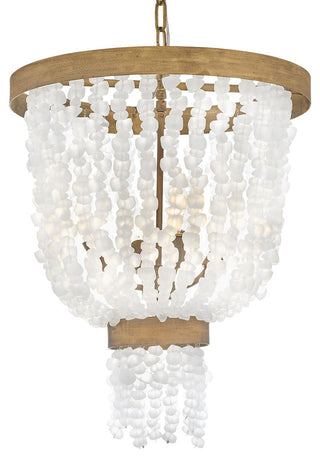 Fredrick Ramond FR30204 Dune 4 Light 18"W Beaded Waterfall - Burnished Gold