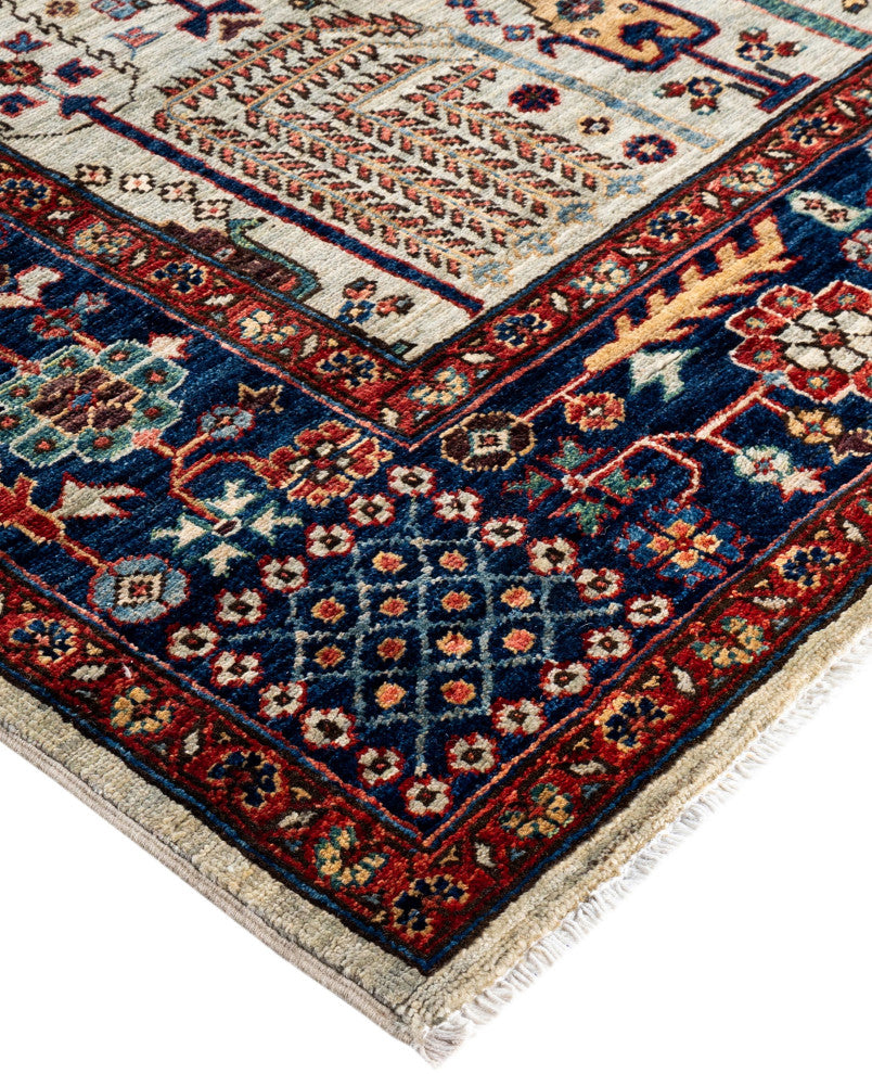 Serapi One-of-a-Kind Hand-Knotted Area Rug Light Gray, 8'0" x 9'11"