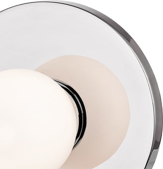 Taft 1-Light Wall Sconce With Opal Matte Shade, Finish: Polished Chrome