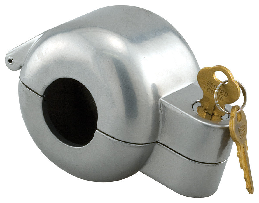 Door Knob Lock-Out Device, Diecast Construction, Gray Painted Color, Keyed Alike