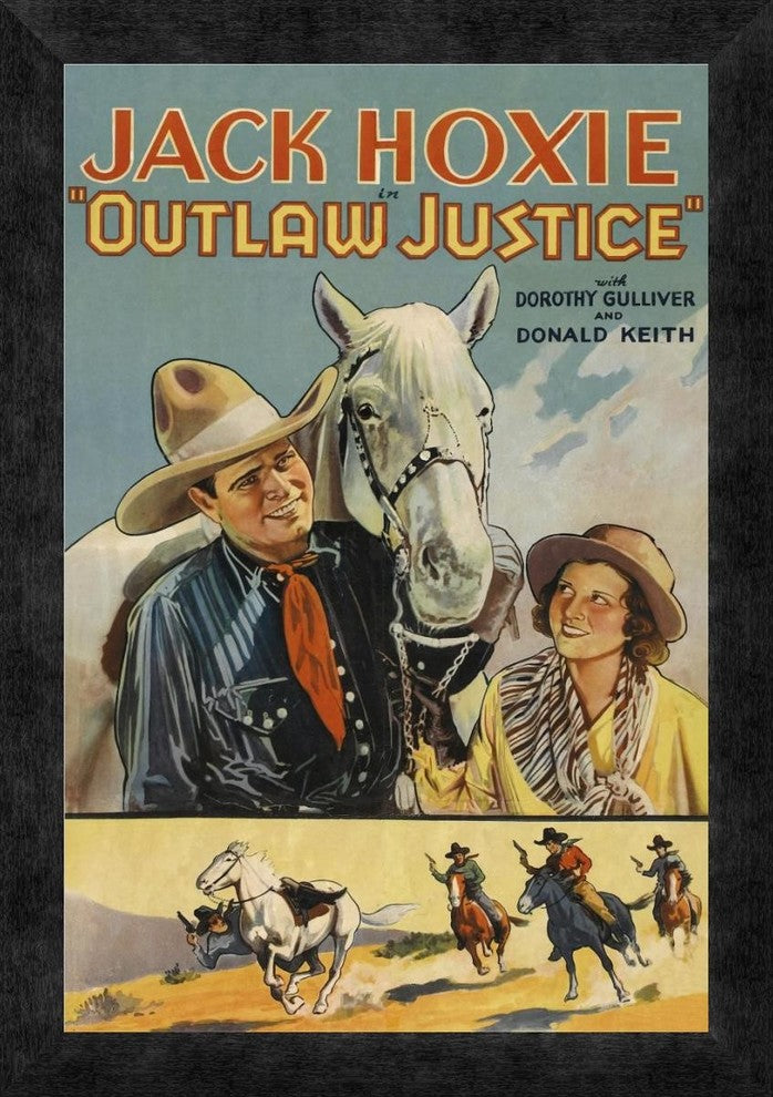 "Vintage Westerns: Range Fighter - Pit of Despair" Framed Canvas Giclee, 14"x20"