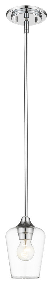 Zlite 473MP-CH 1-Light Mini Pendant, Clear