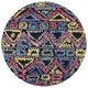 Ahgly Company Indoor Round Mid-Century Modern Area Rugs, 3' Round