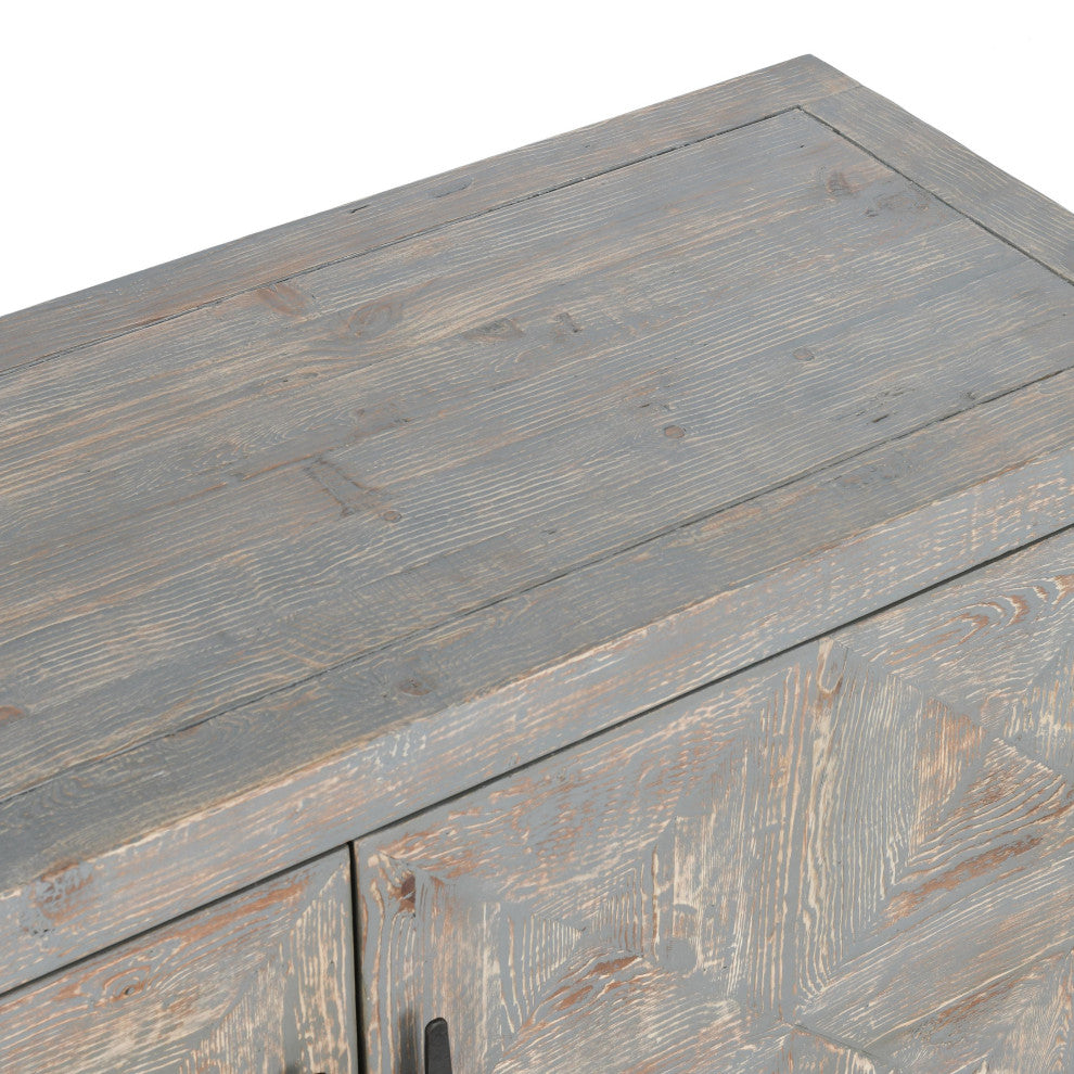 Elani 4-Door Sideboard, Gray