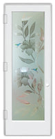 Interior Prehung Door or Interior Slab Door - Hibiscus Hummingbirds - Primed...
