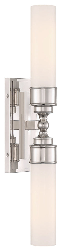 Crystorama Lighting Group WLX-302 Wilcox 2 Light 25" Tall LED - Polished Nickel