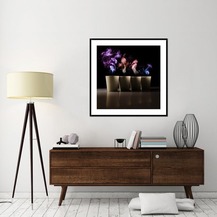 "Demons" Framed Digital Print by Marc Huybrighs, 44x44"