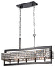 Virgo 5-Light Chandelier, Dining/Living Room, Kitchen Island, Black