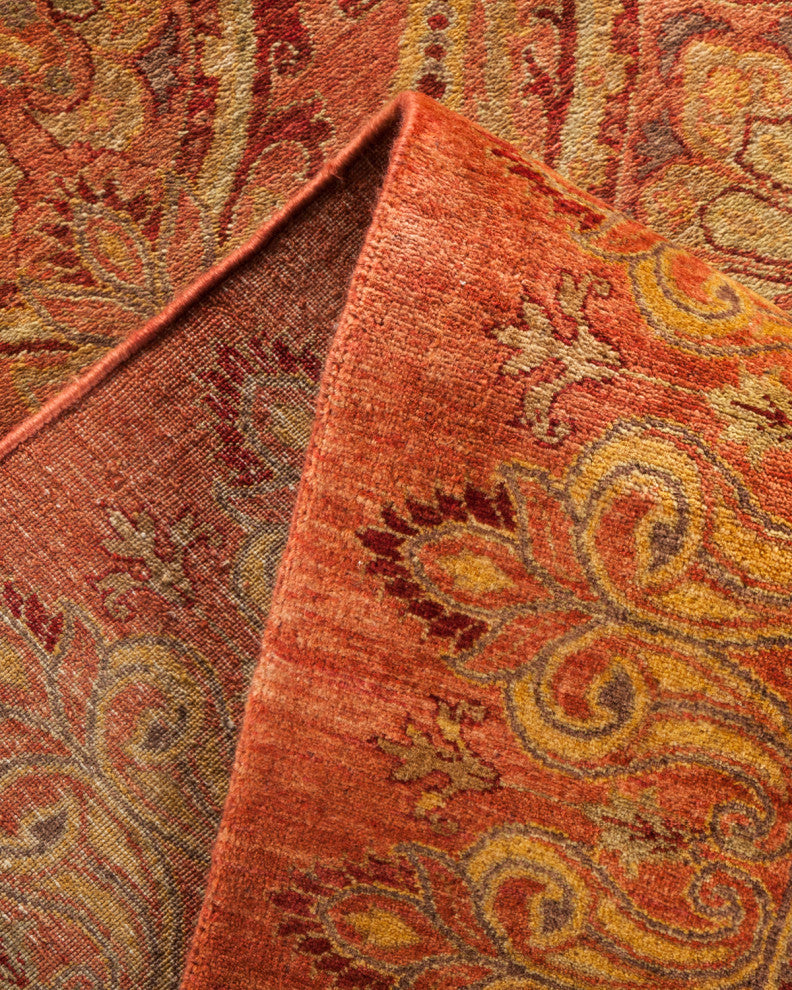 Rylie, One-of-a-Kind Hand-Knotted Area Rug Pink, 8'1"x9'10"