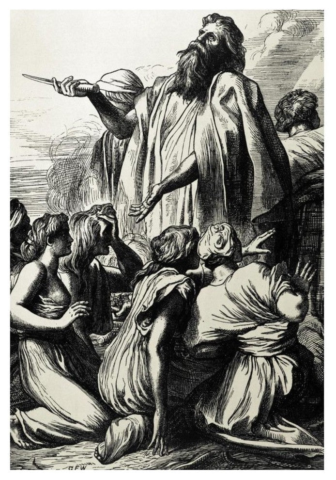 "Samuel Rescues Israel" Digital Paper Print by George Frederick Watts, 29"x42"