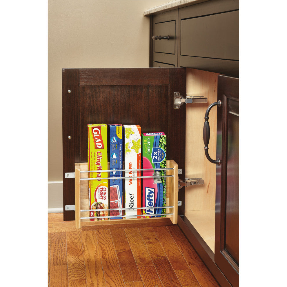 Wood Foil/Wrap Cabinet Door Organizer, 13.13"