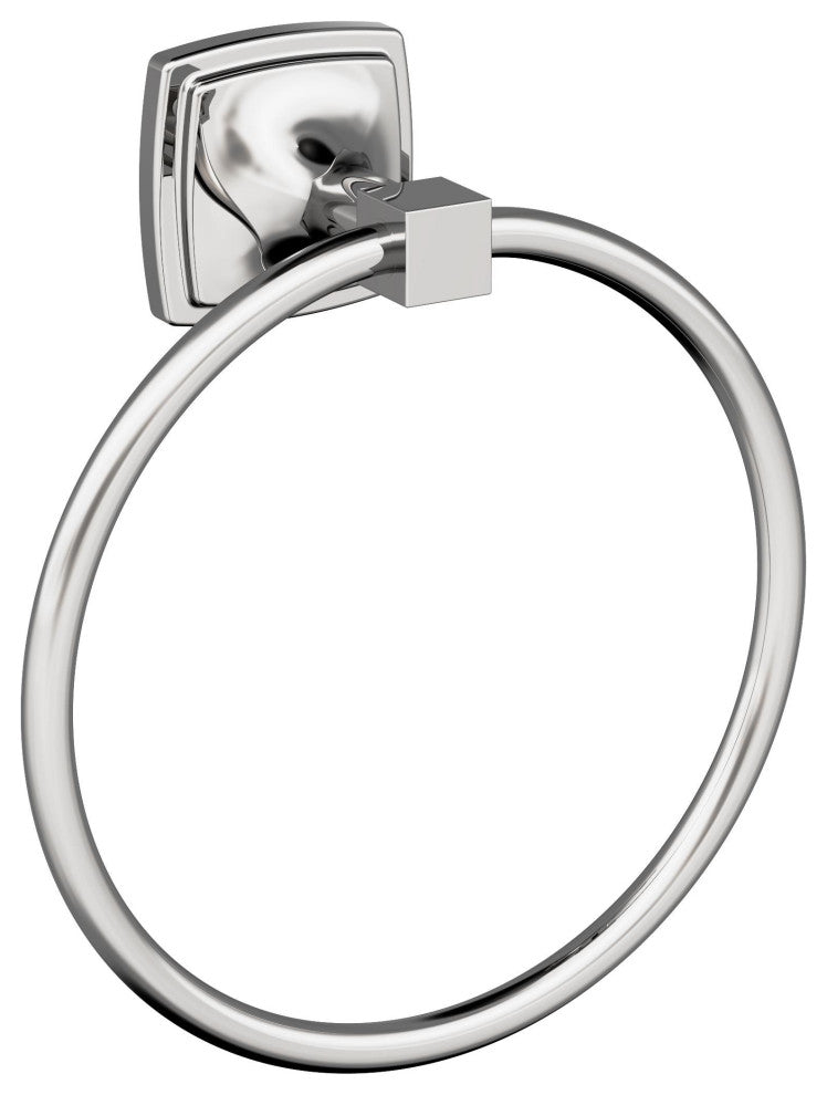 Amerock Stature Transitional Towel Ring, Chrome