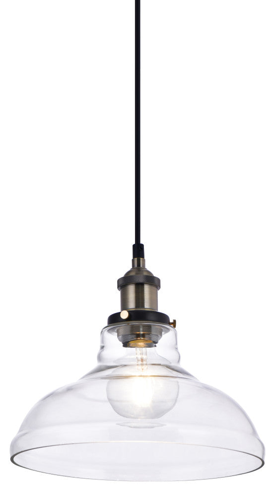 Lazzur Blavet 1 Light 11" Matte Black Pendant