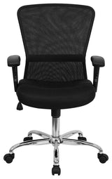 Flash Furniture Mid Back Mesh Computer Office Chair in Black
