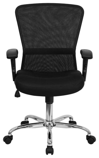Flash Furniture Mid Back Mesh Computer Office Chair in Black