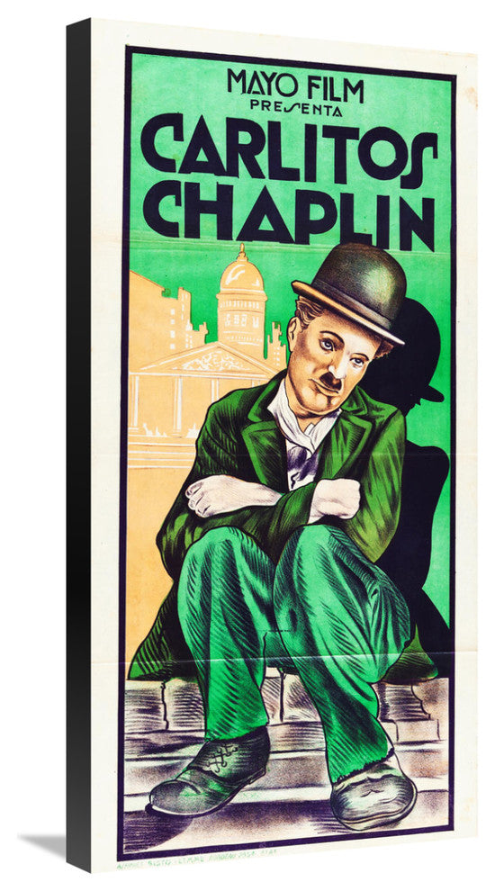 "Charlie Chaplin - Stock 1920" Canvas by Hollywood Photo Archive, 15x30"