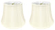 Royal Designs Modified Bell Lamp Shade, Eggshell, 9x14x10.5, Set of 2