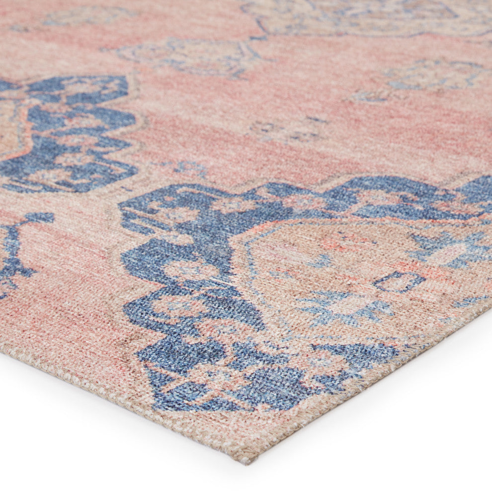 Vibe by Jaipur Living Adalee Medallion Pink/ Blue Area Rug, 6'X9'