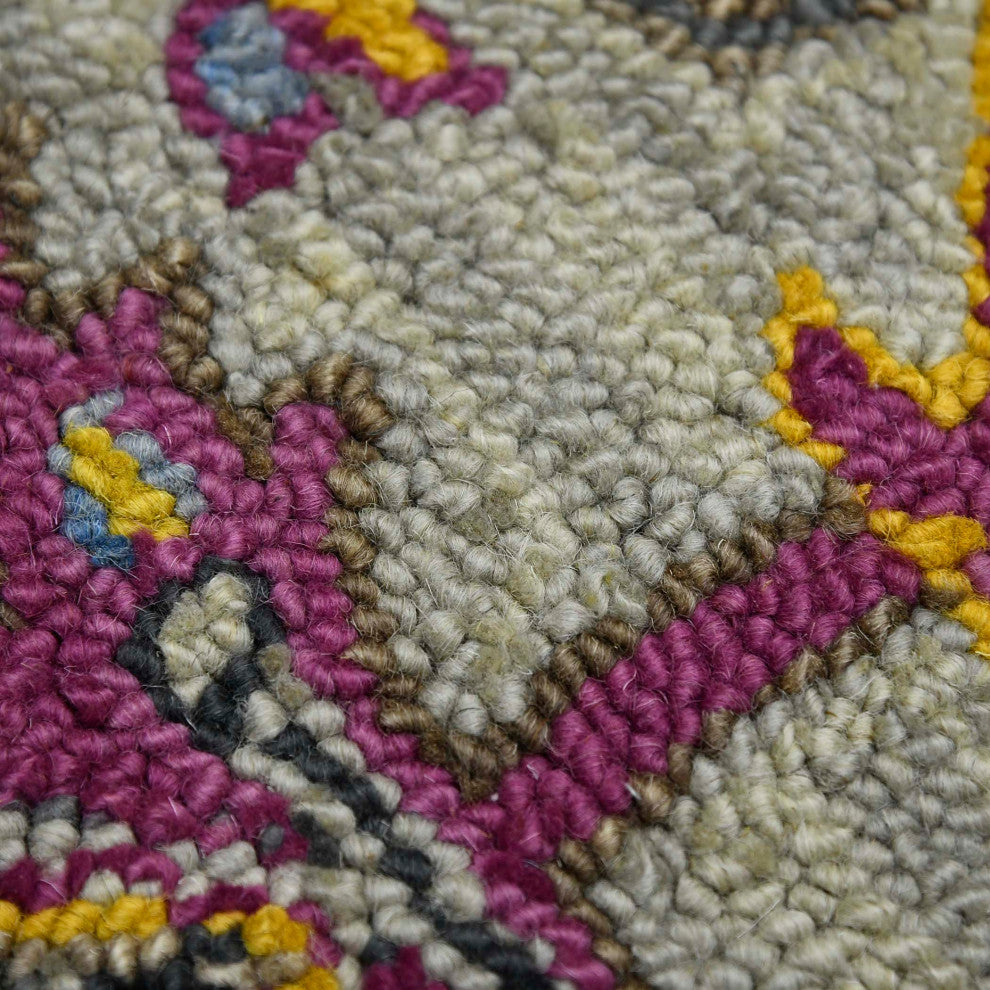 Boho Evreux Area Rug, Yellow, 7'6" x 9'6", Medallion