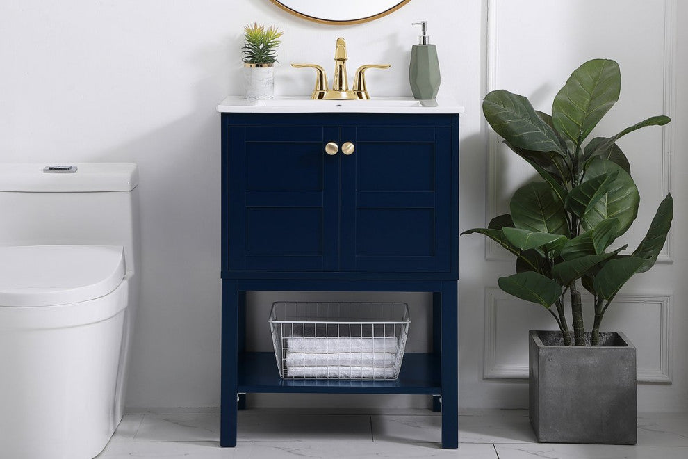 Elegant VF2524BL 24"Bathroom Vanity, Blue