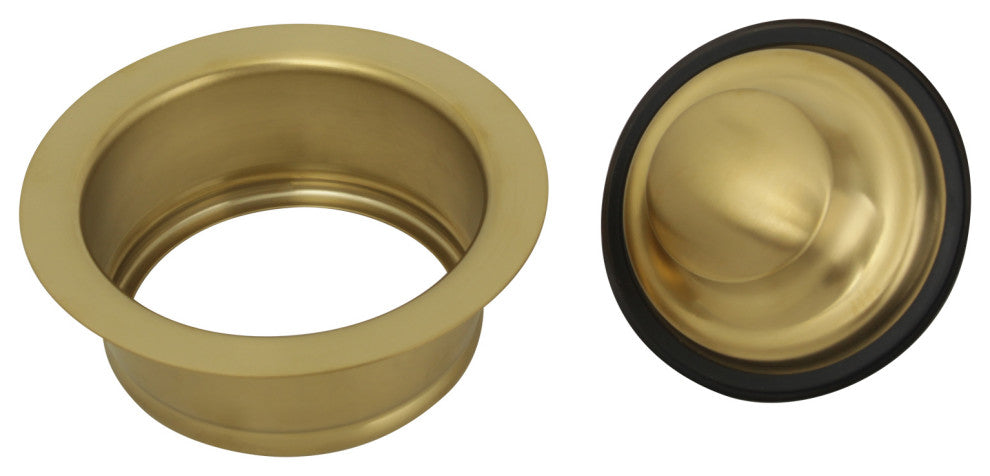 Copper Kitchen Sink Garbage Disposal Flange Stopper, Brushed Gold