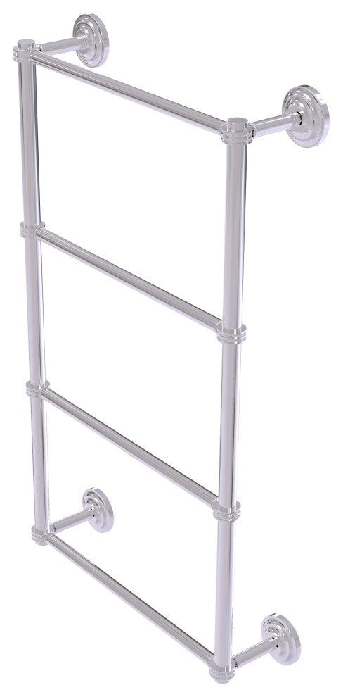 Que New 4-Tier 30" Ladder Towel Bar with Dotted Detail, Polished Chrome