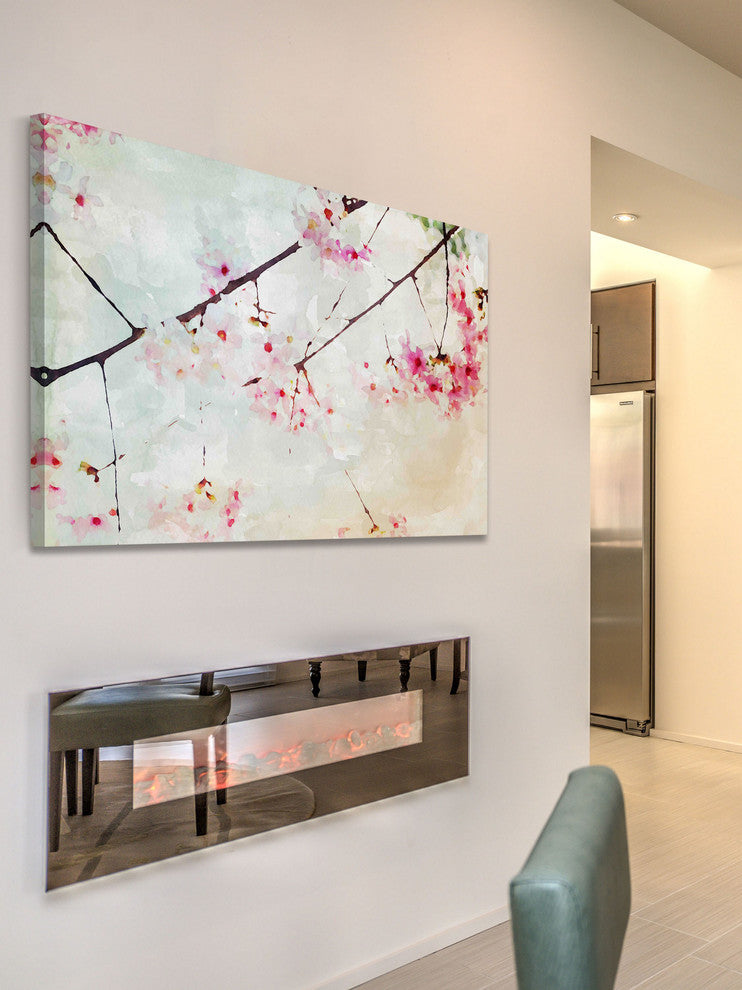"Pink Spring I" Painting Print on Canvas by Irena Orlov