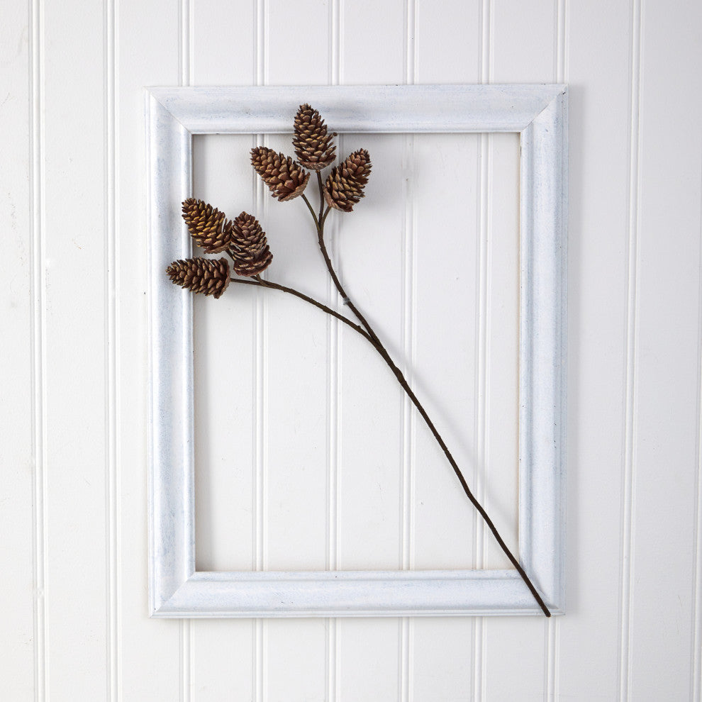 32" Pinecone Artificial Spray, Set of 6