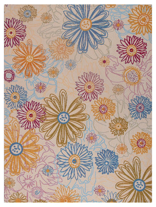 Keukenhof Cream Multi-Tone Rug'd Chair Mat, 36"x48", .25" Pile Height