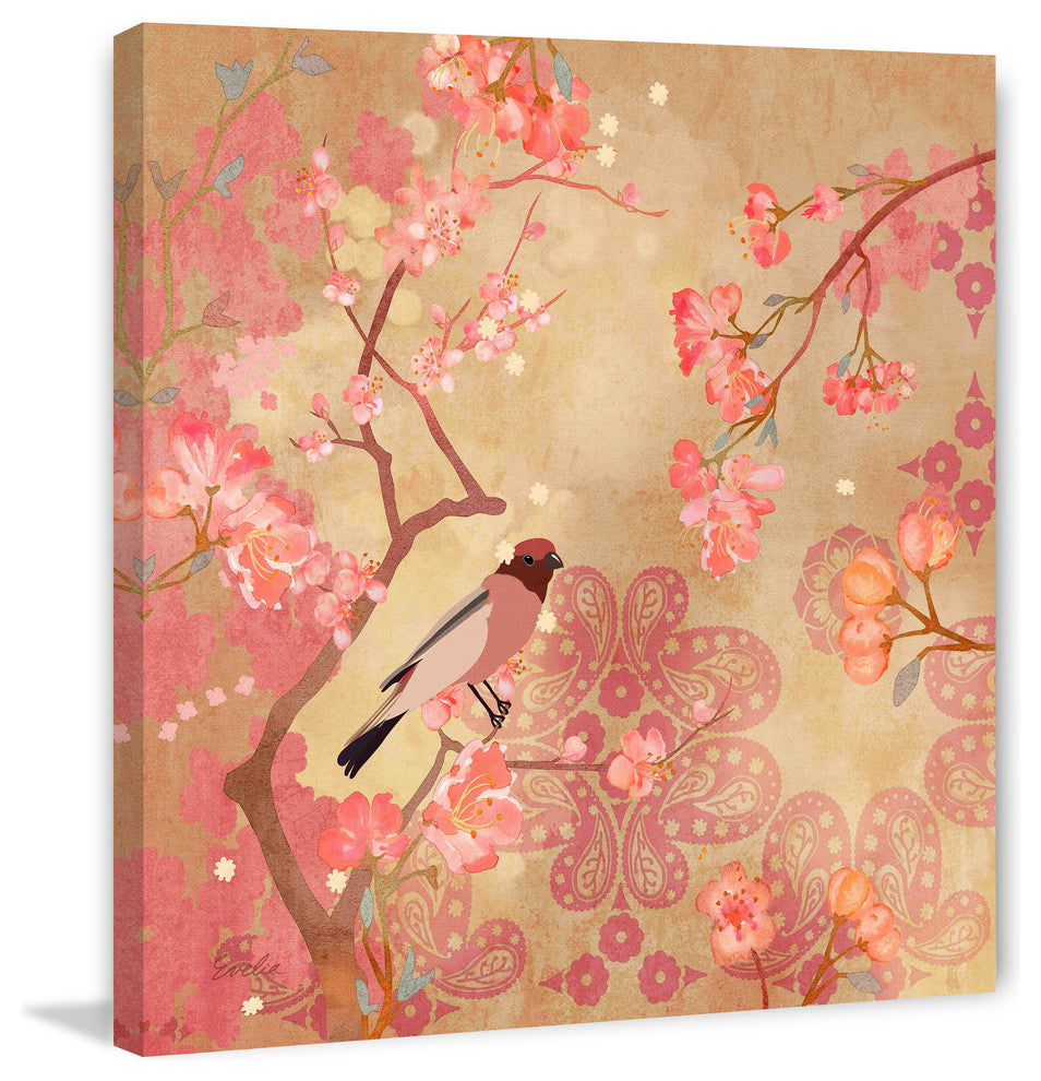 "Plum Blossoms" Painting Print on Canvas by Evelia