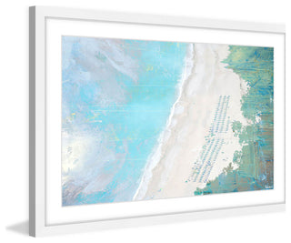 "Coastal Sand" Framed Painting Print, 24"x16"