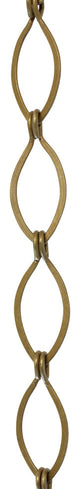 RCH Hardware Brass Loop Chandelier Chain, 3', Antique Brass, U50