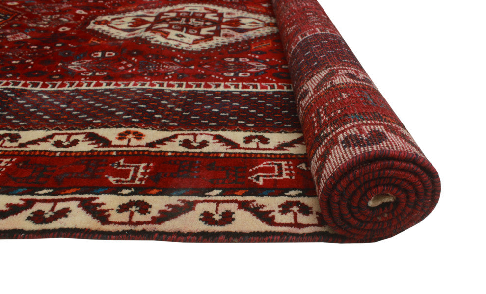 Fine Vintage Distressed Jarrett Red Rug