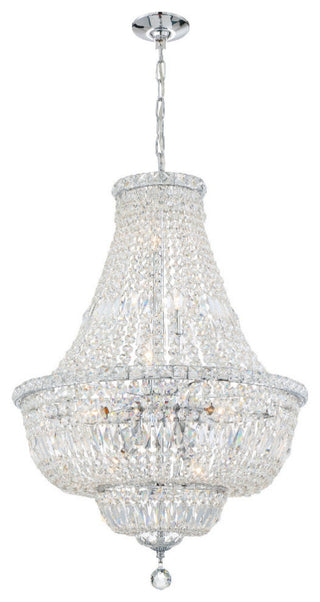 Crystorama ROS-A1009-CH-CL-MWP, 9-Light Chandelier, Polished Chrome