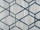 Abani Nova Nov120B Blue Distressed Geometric Area Rug