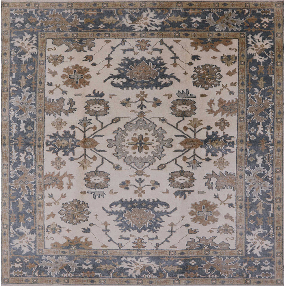 Ahgly Company Indoor Square Mid-Century Modern Area Rugs, 7' Square
