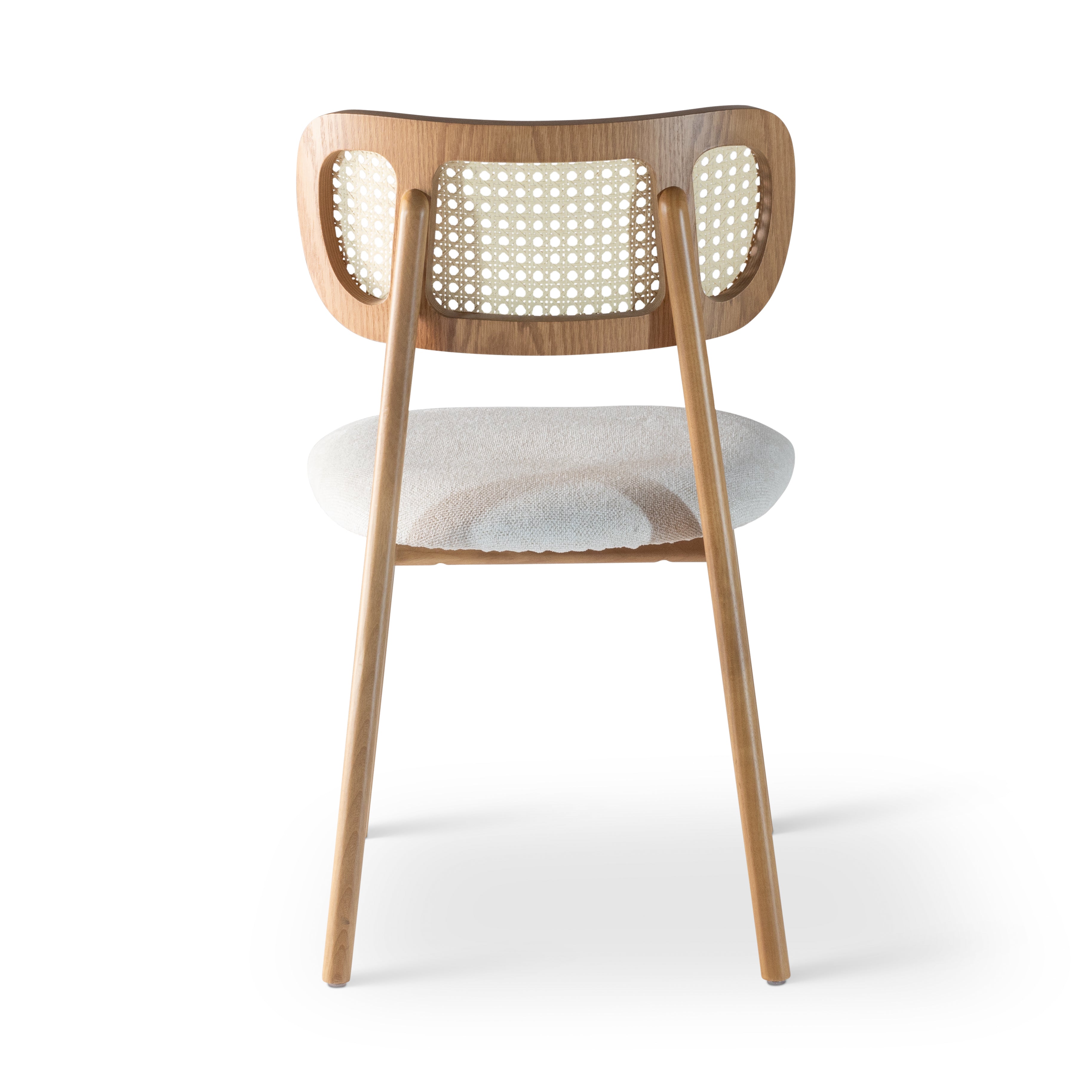 Claudia Cane Side Chair, Domasco, Natural
