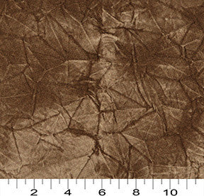 Brown Classic Crushed Velvet Upholstery Fabric By The Yard
