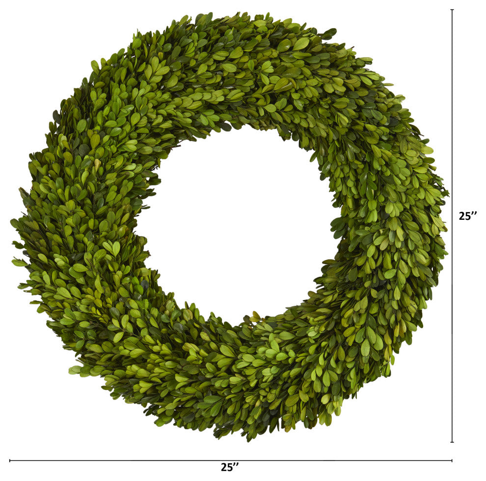 24" Preserved Boxwood Wreath