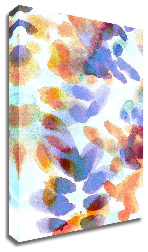 Bloom Indigo by Morioke, Print on Canvas, 21"x30"