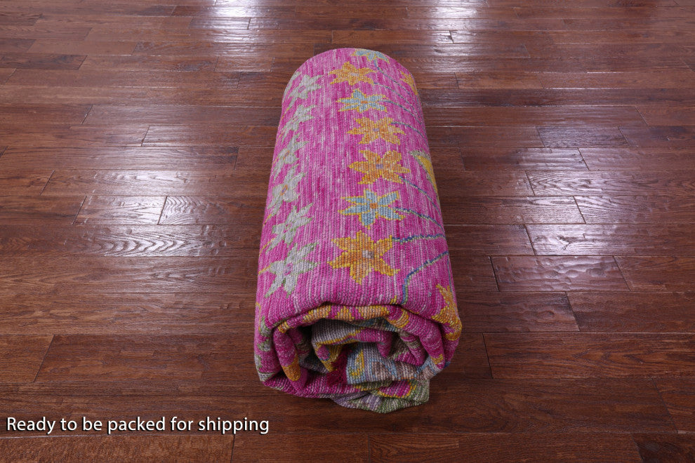 Handmade Turkish Oushak Wool Rug 9' 5" X 12' 3" - Q14947