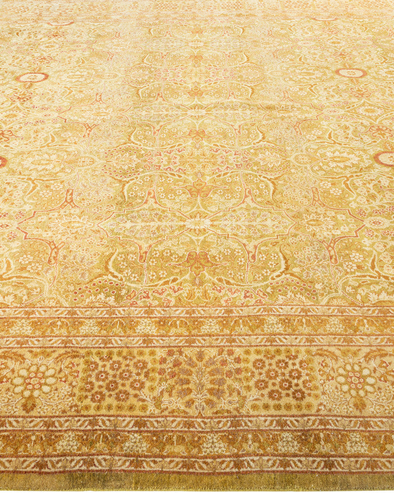 Mogul, One-of-a-Kind Hand-Knotted Area Rug, Green, 8' 3" x 10' 7"