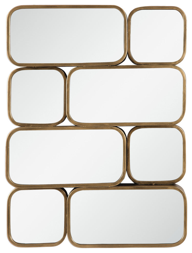 New Uttermost Canute Modern Gold Mirror