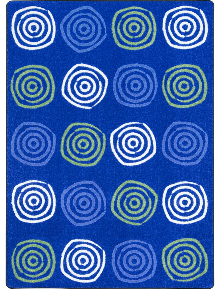 Simply Swirls 5'4" X 7'8" Area Rug, Color Seaglass