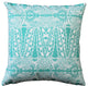 Pillow Decor - Partridge Stamp Turquoise Throw Pillow 20x20