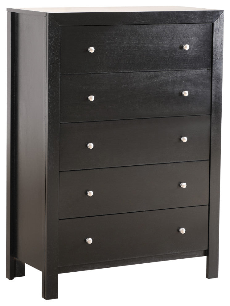 Side profile of dresser on white background (full view from the side).