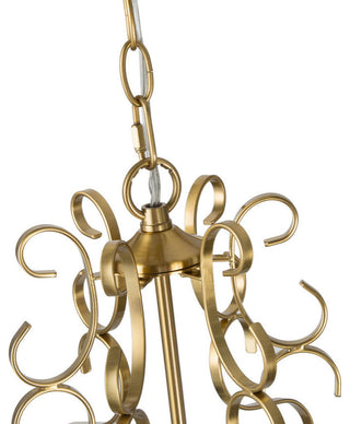 LNC Modern 3-Light Gold Chandelier With Crystal, Lantern Shape