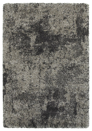Hartley Granite Dark Gray and Charcoal Area Rug, 3'10"x5'5"