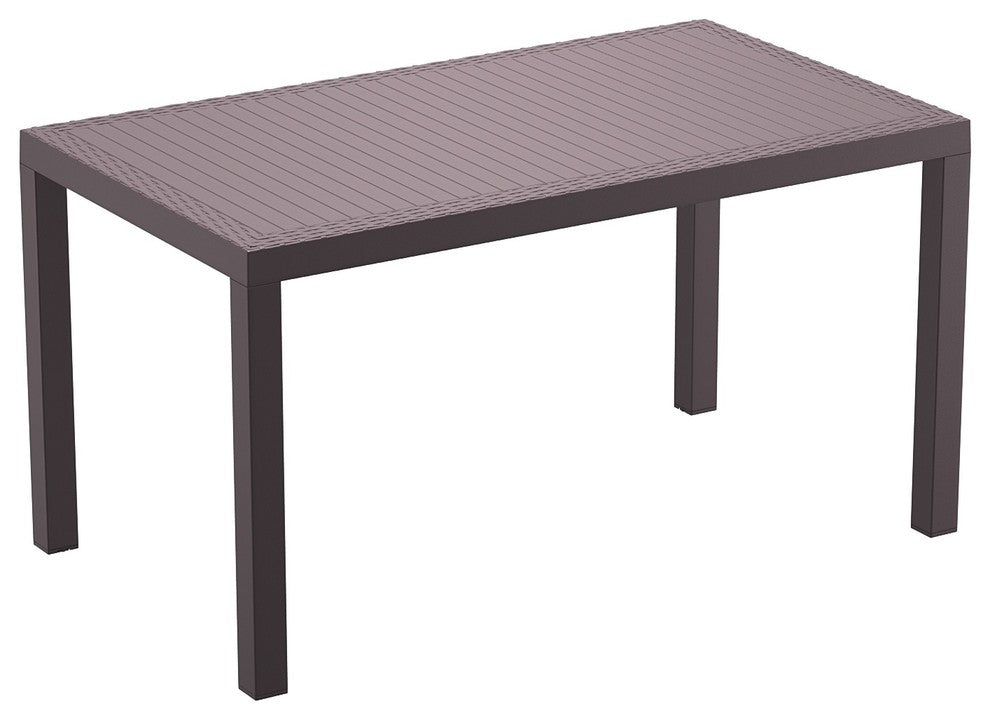 Compamia California 5-Piece Outdoor Rectangle Dining Set, Brown