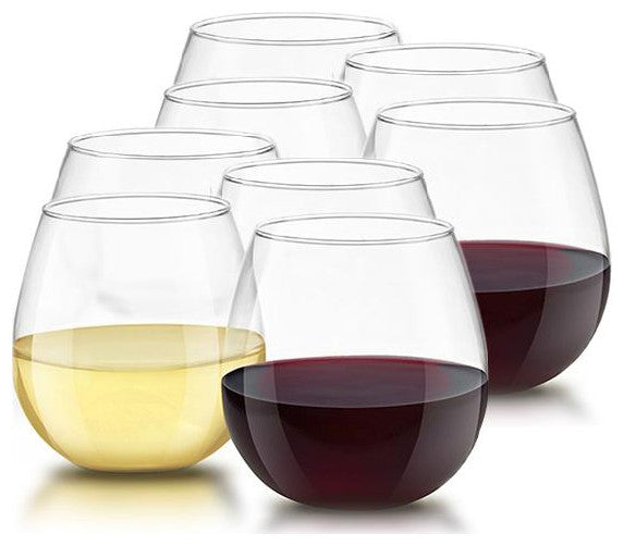 Spirits Stemless Crystal Wine Glasses 15 oz, Set of 4
